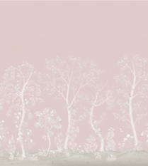 Seasonal Woods Rose Quartz Pearl Wallcovering by Cole & Son 