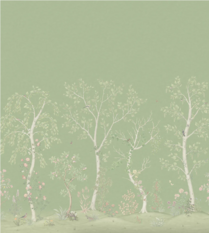 Seasonal Woods Silk Jade Wallcovering by Cole & Son 