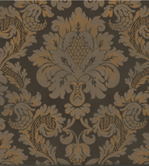 Stravinsky Metallic Bronze on Soot Wallcovering by Cole & Son 
