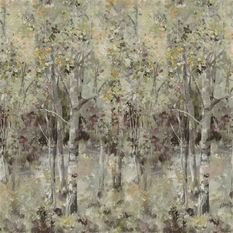 Bois De Bouleau Grasscloth Scene 2 Sepia Wallcovering by Designers Guild