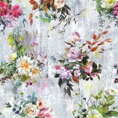 Aubriet Fuchsia Wallpaper by Designers Guild 
