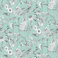 Emilie Aqua Fabric by Designers Guild 