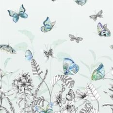 Papillons Eau De Nil Wallcovering by Designers Guild