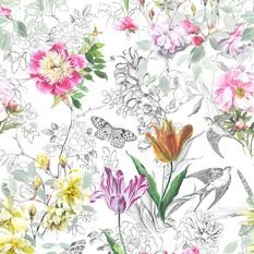 Sibylla Fuchsia Fabric by Designers Guild
