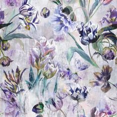 Tulipa Stellata Violet Fabric by Designers Guild 