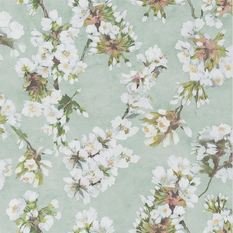 Fleur D Assam Platinum Wallcovering by Designers Guild