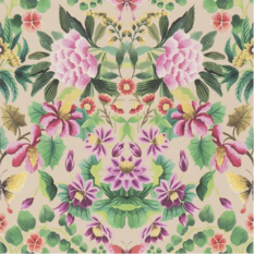 Ikebana Damask Fuchsia Wallcovering by Designers Guild