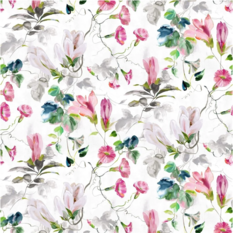 Japanese Magnolia Fuchsia Fabric by Designers Guild 