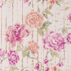 Kyoto Flower Coral Wallcovering by Designers Guild