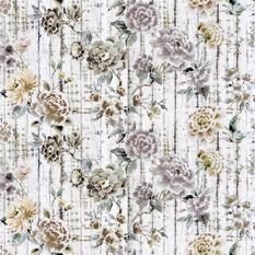 Kyoto Flower Slate Fabric by Designers Guild 