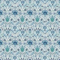 Lustleigh Peacock Fabric by William Yeoward