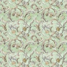 Myrtle Damask Pistachio Fabric by Designers Guild 