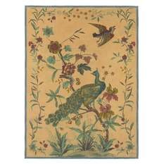 Peacock Toile Sepia Throw by Designers Guild/John Derian