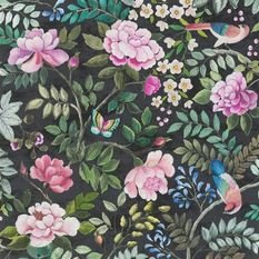 Porcelaine De Chine Noir Wallcovering by Designers Guild