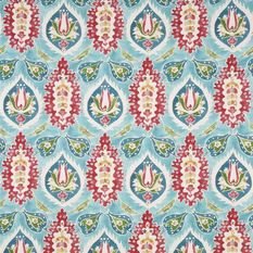 Sabbra Peacock Fabric by William Yeoward