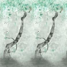 Shinsha Scene 2 Celadon Wallcovering by Designers Guild