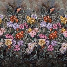 Tapestry Flower Damson Wallcovering by Designers Guild 