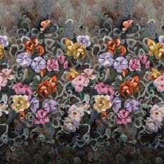 Tapestry Flower Damson Wallcovering by Designers Guild