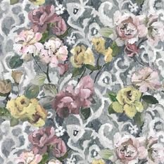 Tapestry Flower Platinum Fabric by Designers Guild 