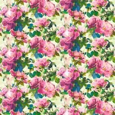Thelmas Garden Fuchsia Fabric by Designers Guild 