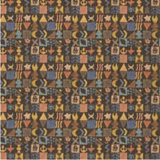 Potato Print Chocolate Fabric by GP & J Baker X Kit Kemp