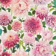 Dahlia Blossom/Emerald/New Beginnings Wallcovering by Harlequin