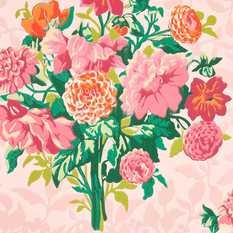 Dahlia Bunch Rose Quartz/Spinel Wallcovering by Harlequin X Sophie Robinson