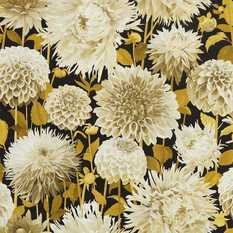 Dahlia Fig Blossom/Nectar/Black Earth Wallcovering by Harlequin