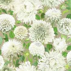 Dahlia Sail Cloth/Meadow/Gilver Wallcovering by Harlequin