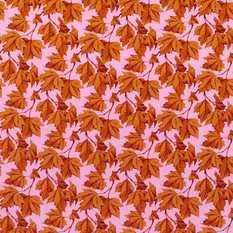 Dappled Leaf Amber/Rose Fabric by Harlequin X Sophie Robinson