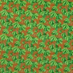 Dappled Leaf Emerald/Amber Fabric by Harlequin X Sophie Robinson