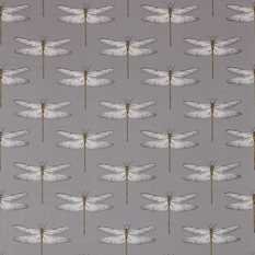 Demoiselle Graphite/Almond Fabric by Harlequin
