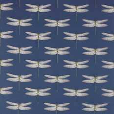 Demoiselle Ink/Chartreuse Fabric by Harlequin