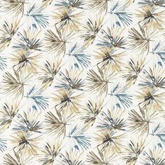 Aucuba Ink/Gold Fabric by Harlequin 
