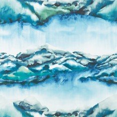 Kailani Marine/Lime Fabric by Harlequin 