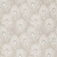 Orlena Putty/Silver Fabric by Harlequin 