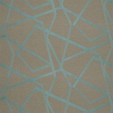 Sumi Sepia/Teal Fabric by Harlequin 