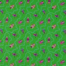 Jewel Beetles Emerald Fabric by Harlequin X Sophie Robinson