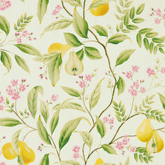 Marie Fig leaf/Honey/Blossom Wallcovering by Harlequin