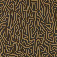 Melodic Gold/Black Earth Wallcovering by Harlequin
