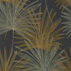 Mitende Jet/Gold Wallcovering by Harlequin