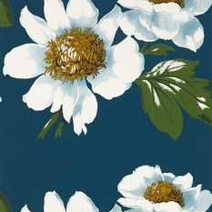 Paeonia Azurite/Meadow/Nectar Wallcovering by Harlequin