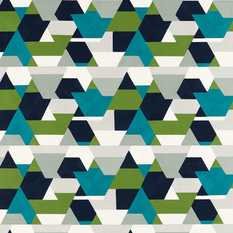 Popova Amazonia/Sea Glass/Forest/Japanese Ink Fabric by Harlequin