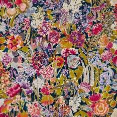 Sanguine Pomegranate/Clemantine/Peony/Blueberry Wallcovering by Harlequin