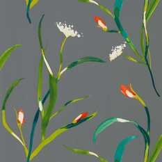 Saona Kiwi/Charcoal Wallcovering by Harlequin