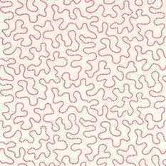 Wiggle Carnelian/Rose Quartz Wallcovering by Harlequin X Sophie Robinson