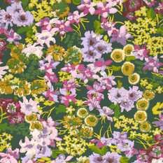 Wildflower Meadow Emerald/Amethyst/Peridot Wallcovering by Harlequin X Sophie Robinson