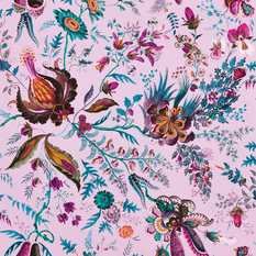 Wonderland Floral Amethyst/Lapis/Ruby Wallcovering by Harlequin X Sophie Robinson