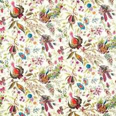 Wonderland Floral Spinel/Peridot/Pearl Fabric by Harlequin X Sophie Robinson