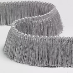 Brush Fringe Morandi Grey Trimming by James Hare 